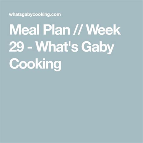 whats gaby cooking|what's gaby cooking meal plans.